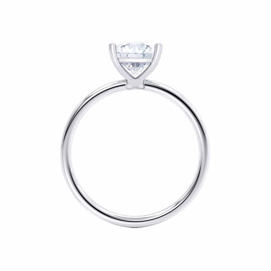 1.50 CT Princess Shaped Moissanite Solitaire Engagement Ring