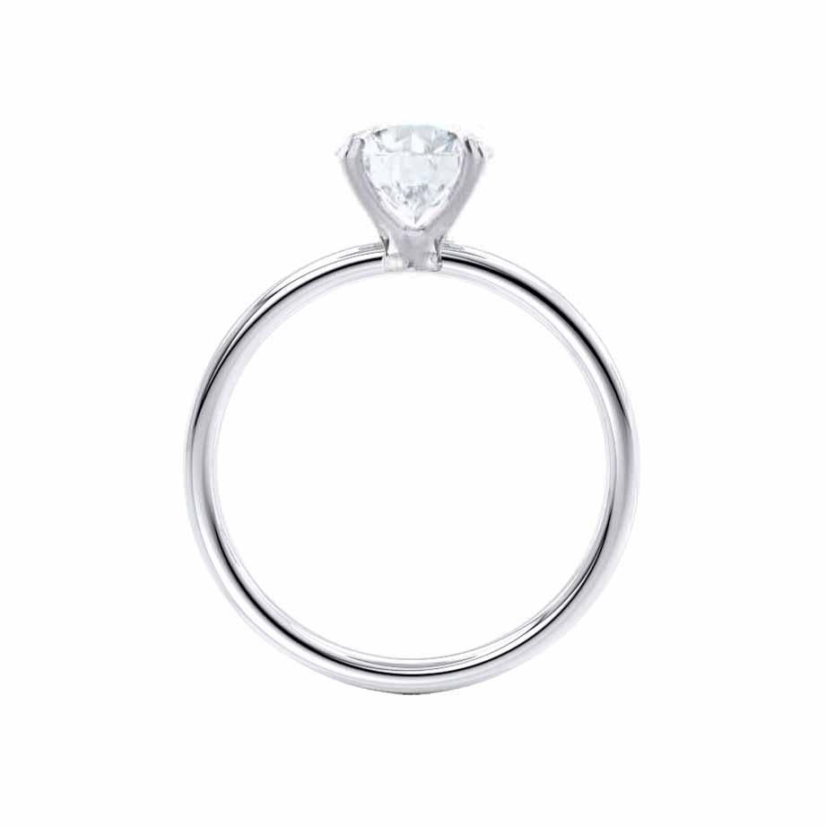2.10 CT Oval Shaped Moissanite Solitaire Engagement Ring