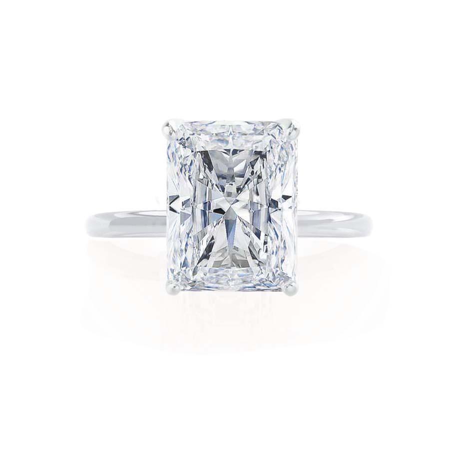 1.20 CT Radiant Shaped Solitaire Moissanite Engagement Ring