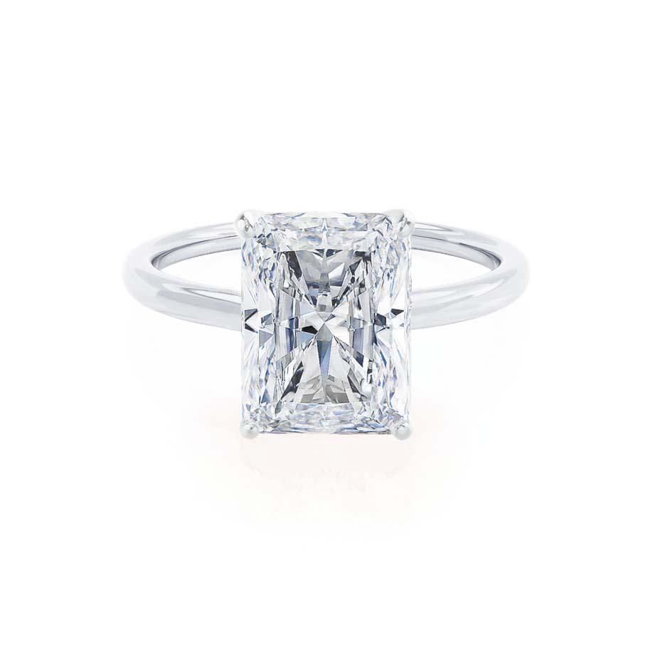 1.20 CT Radiant Shaped Solitaire Moissanite Engagement Ring