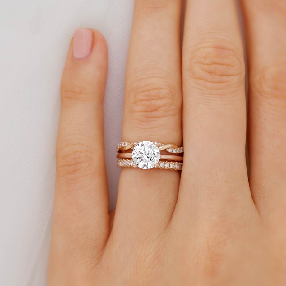 1.20 CT Round Shaped Moissanite Solitaire Style Engagement Ring