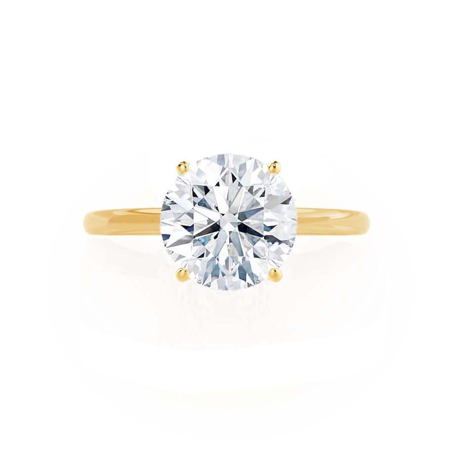 1.20 CT Round Shaped Moissanite Solitaire Style Engagement Ring