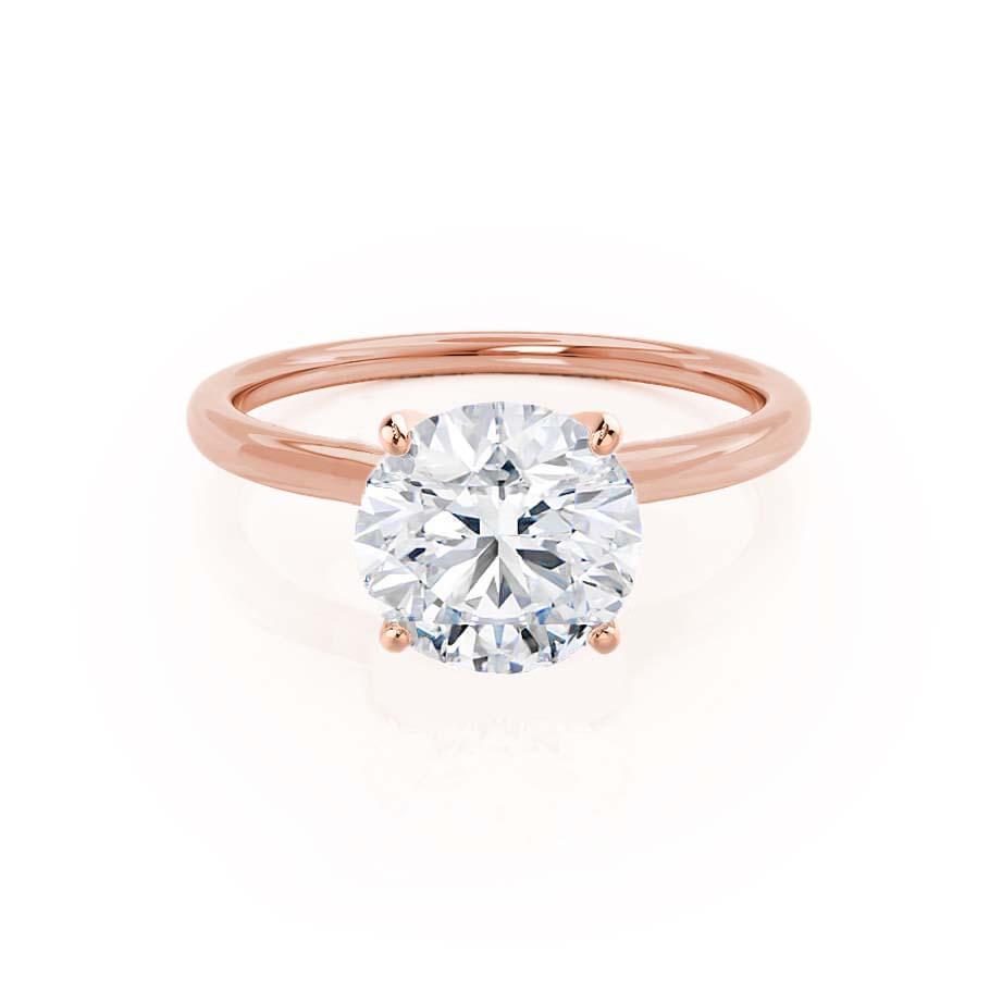 1.20 CT Round Shaped Moissanite Solitaire Style Engagement Ring