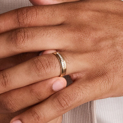 0.15 TCW Round Lab Grown Diamond Channel Setting Men's Wedding Band