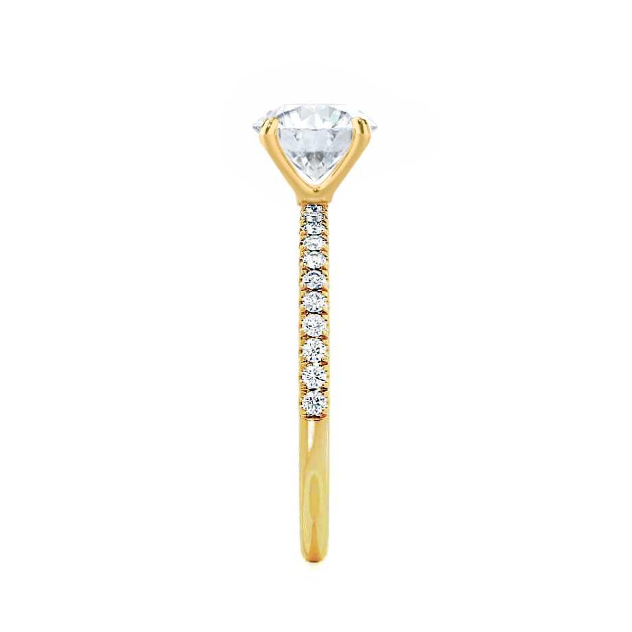 1.75 CT Elongated Cushion Shaped Moissanite Solitaire Style Engagement Ring