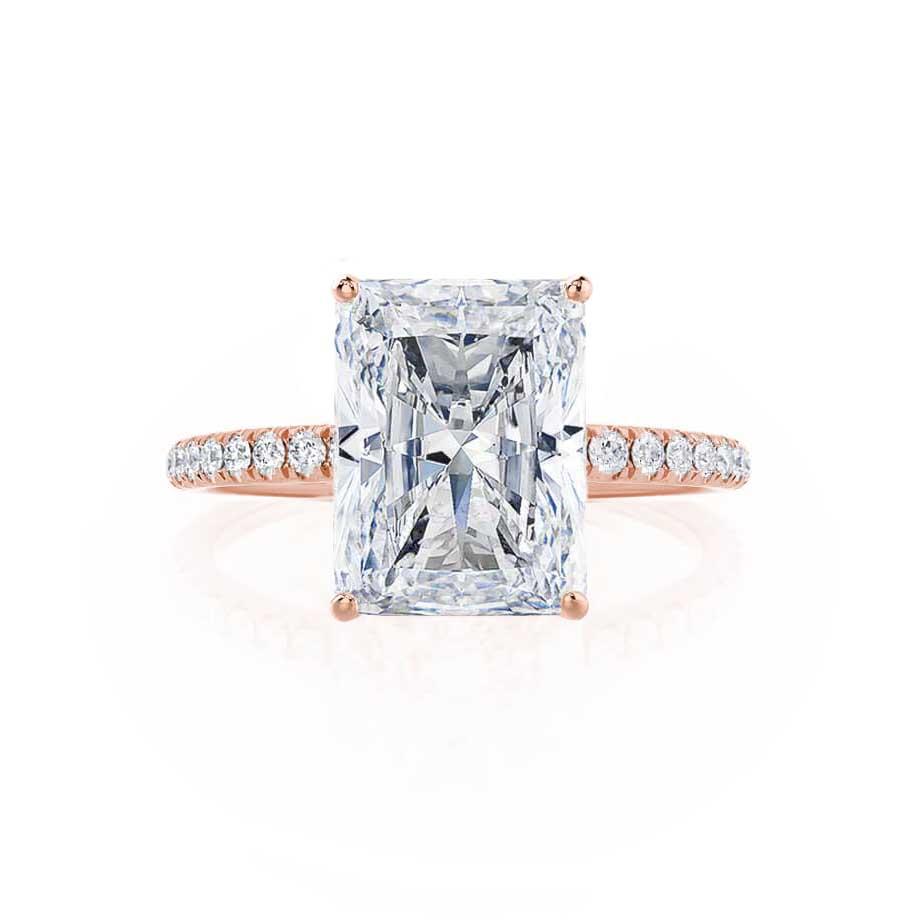 1.20 CT Radiant Shaped Moissanite Solitaire Style Engagement Ring