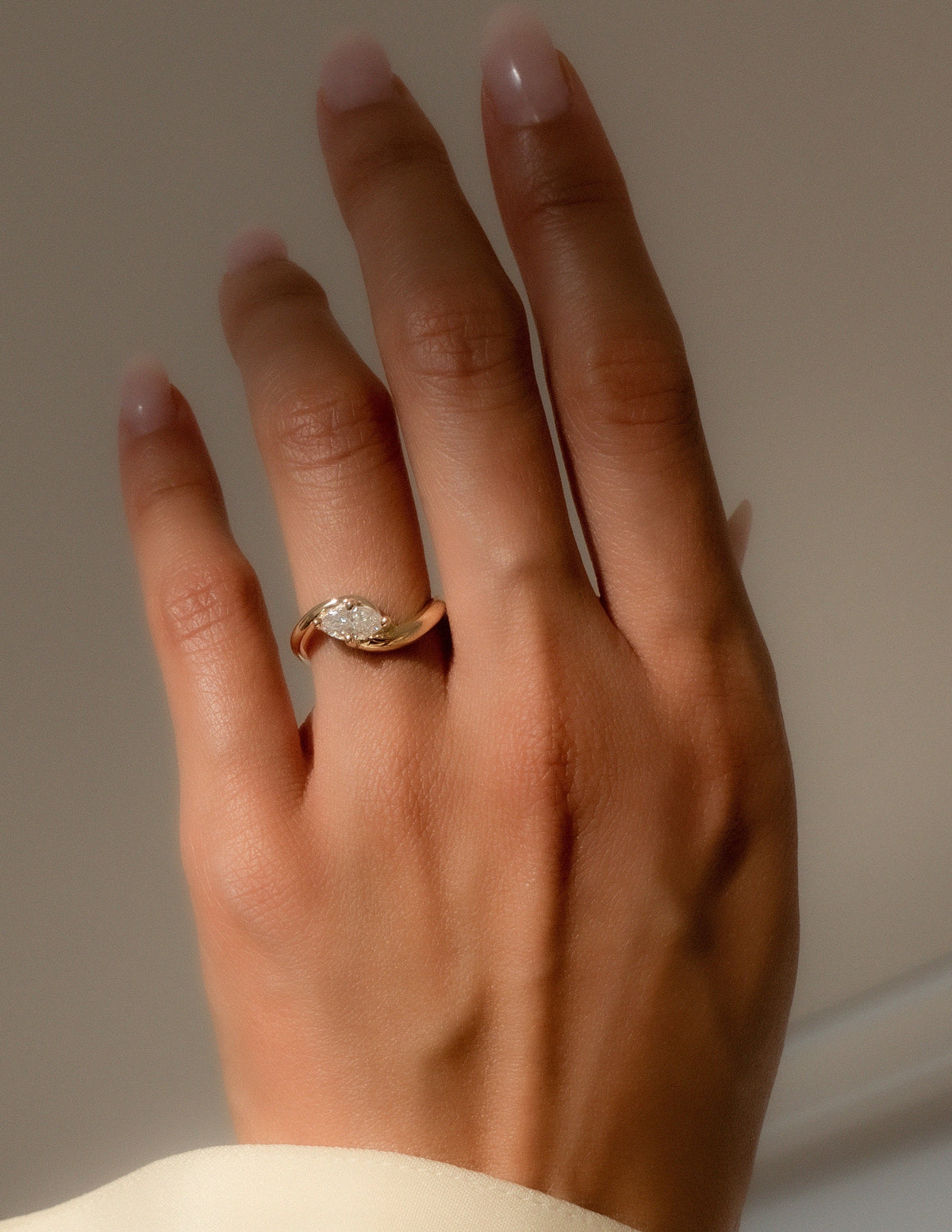 1.0 - 2.0 CT Marquise Cut Lab Grown Diamond Solitaire Engagement Ring