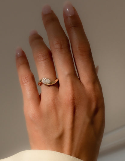 1.0 - 2.0 CT Marquise Cut Lab Grown Diamond Solitaire Engagement Ring