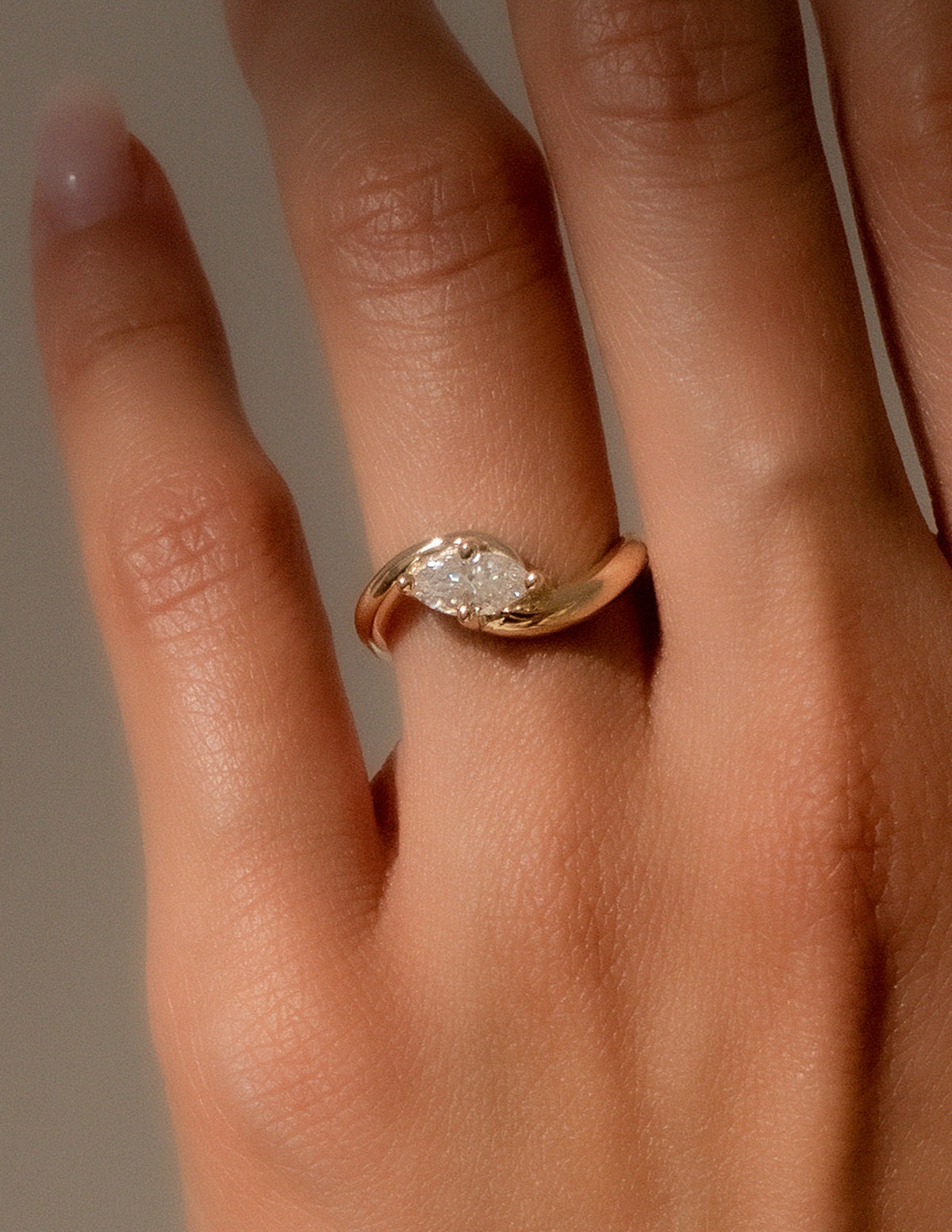 1.0 - 2.0 CT Marquise Cut Lab Grown Diamond Solitaire Engagement Ring
