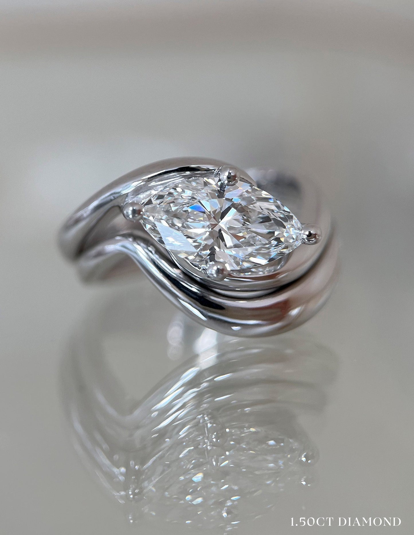 Oval Solitaire Lab Grown Diamond Engagement Ring