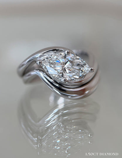Oval Solitaire Lab Grown Diamond Engagement Ring