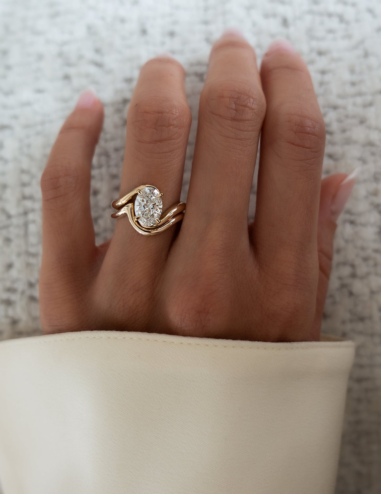Oval Solitaire Lab Grown Diamond Engagement Ring