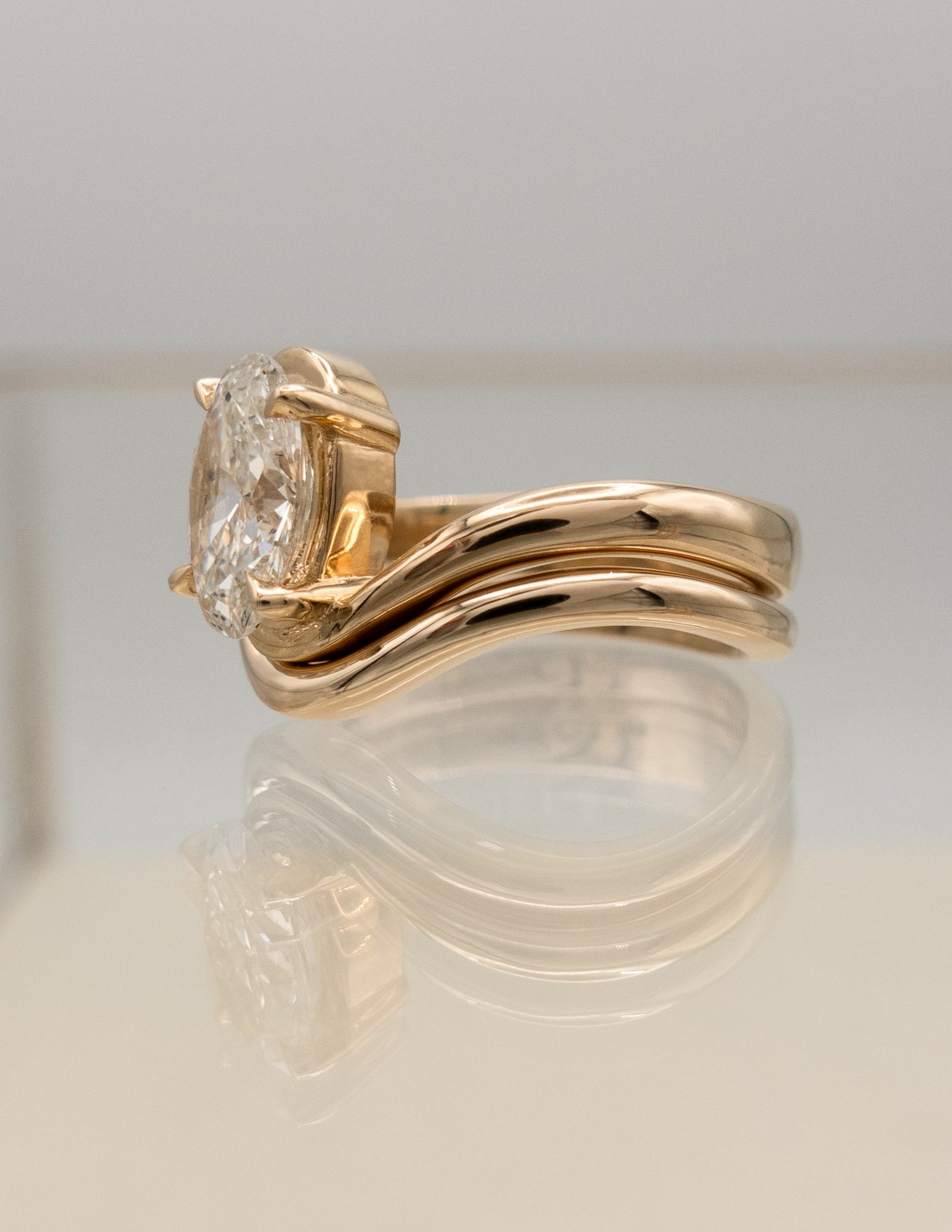 Oval Solitaire Lab Grown Diamond Engagement Ring