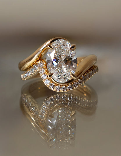 Oval Solitaire Lab Grown Diamond Engagement Ring