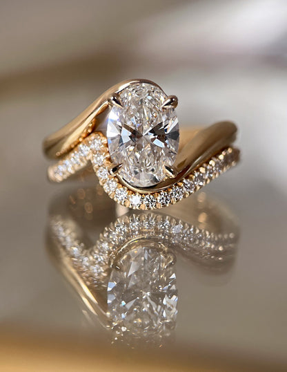 Oval Solitaire Lab Grown Diamond Engagement Ring