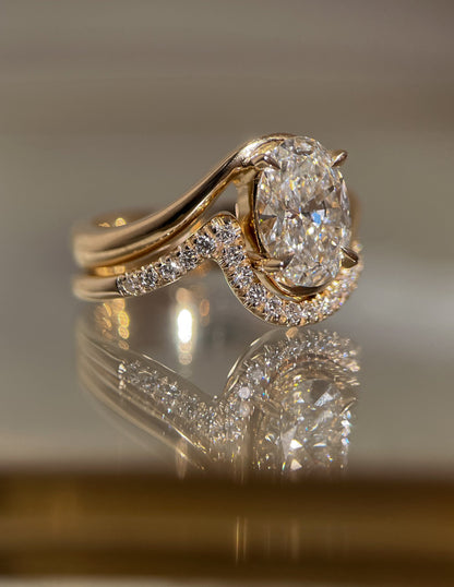 Oval Solitaire Lab Grown Diamond Engagement Ring