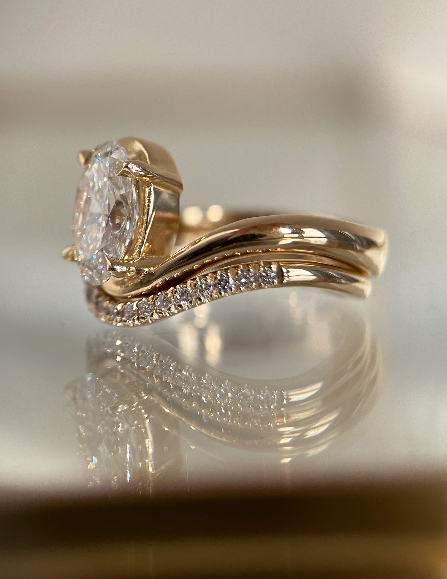 Oval Solitaire Lab Grown Diamond Engagement Ring