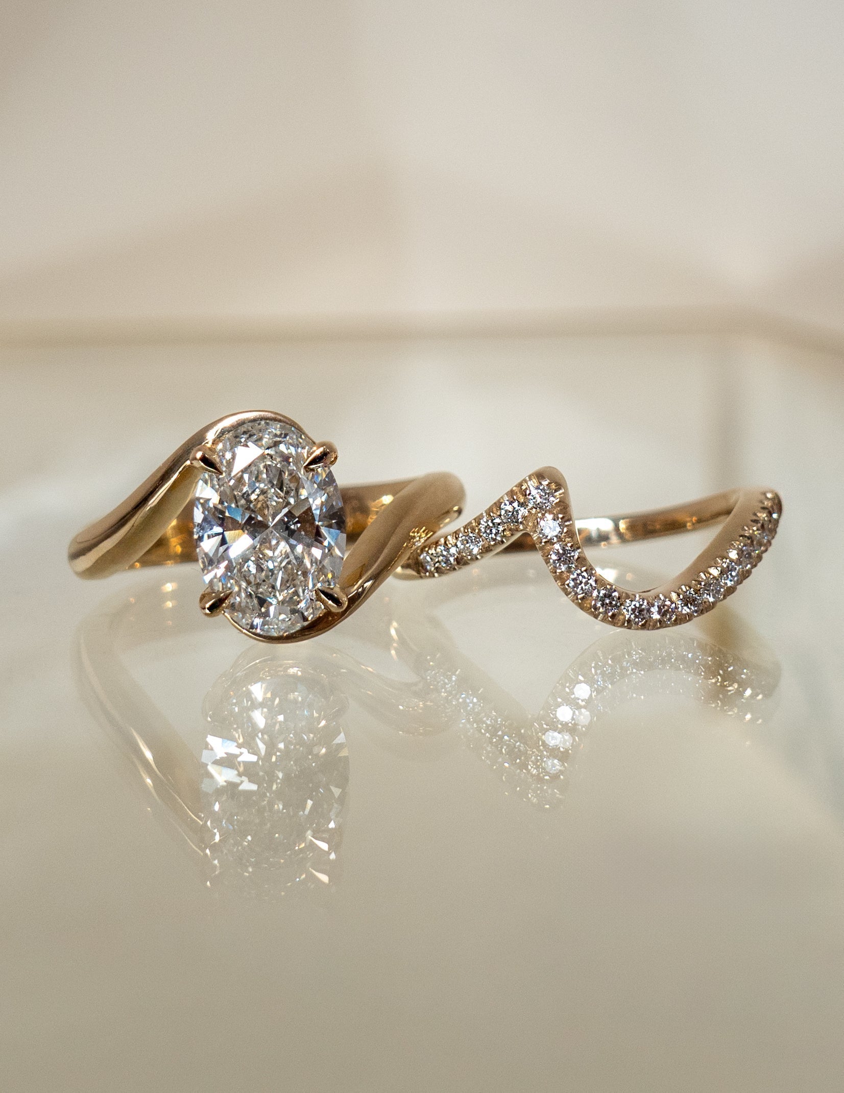 Oval Solitaire Lab Grown Diamond Engagement Ring