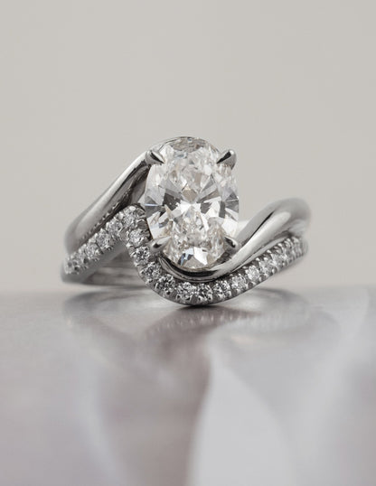 Oval Solitaire Lab Grown Diamond Engagement Ring