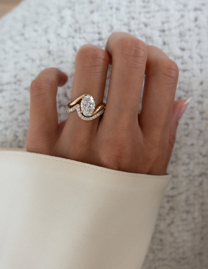 Oval Solitaire Lab Grown Diamond Engagement Ring