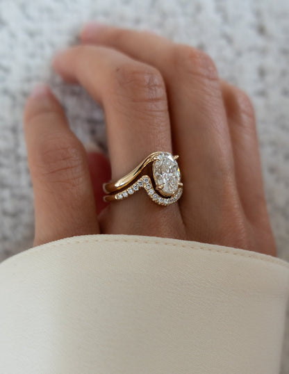 Oval Solitaire Lab Grown Diamond Engagement Ring