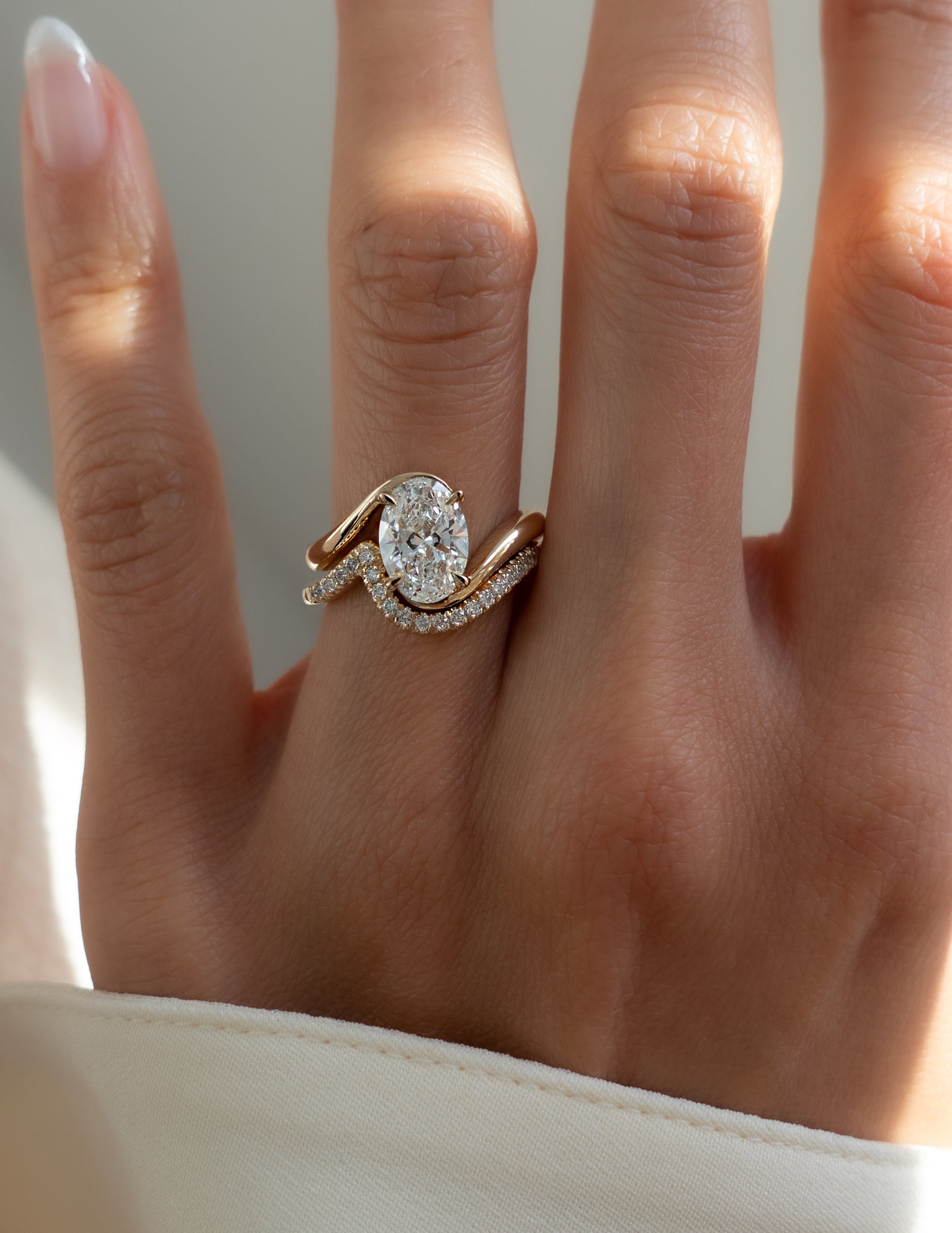 Oval Solitaire Lab Grown Diamond Engagement Ring