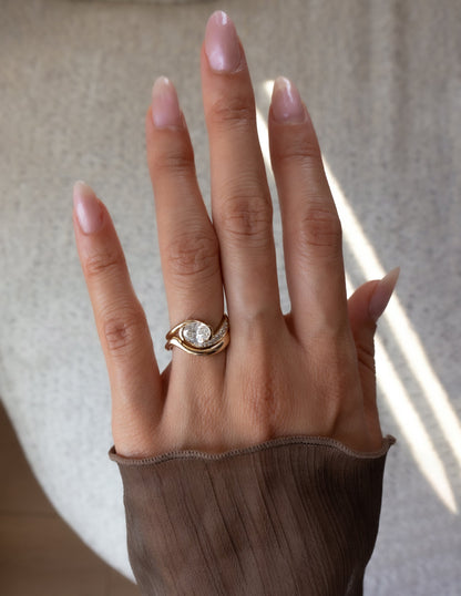 Oval Solitaire Lab Grown Diamond Engagement Ring