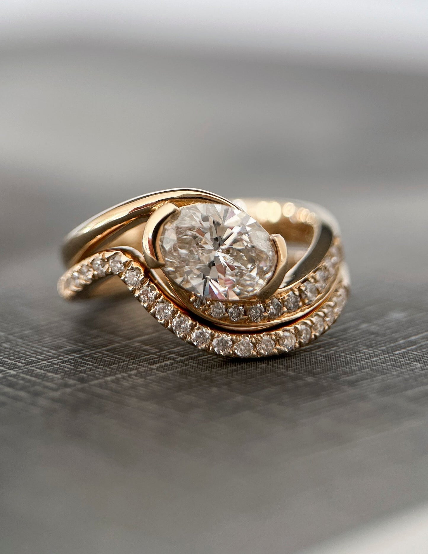 Oval Solitaire Lab Grown Diamond Engagement Ring