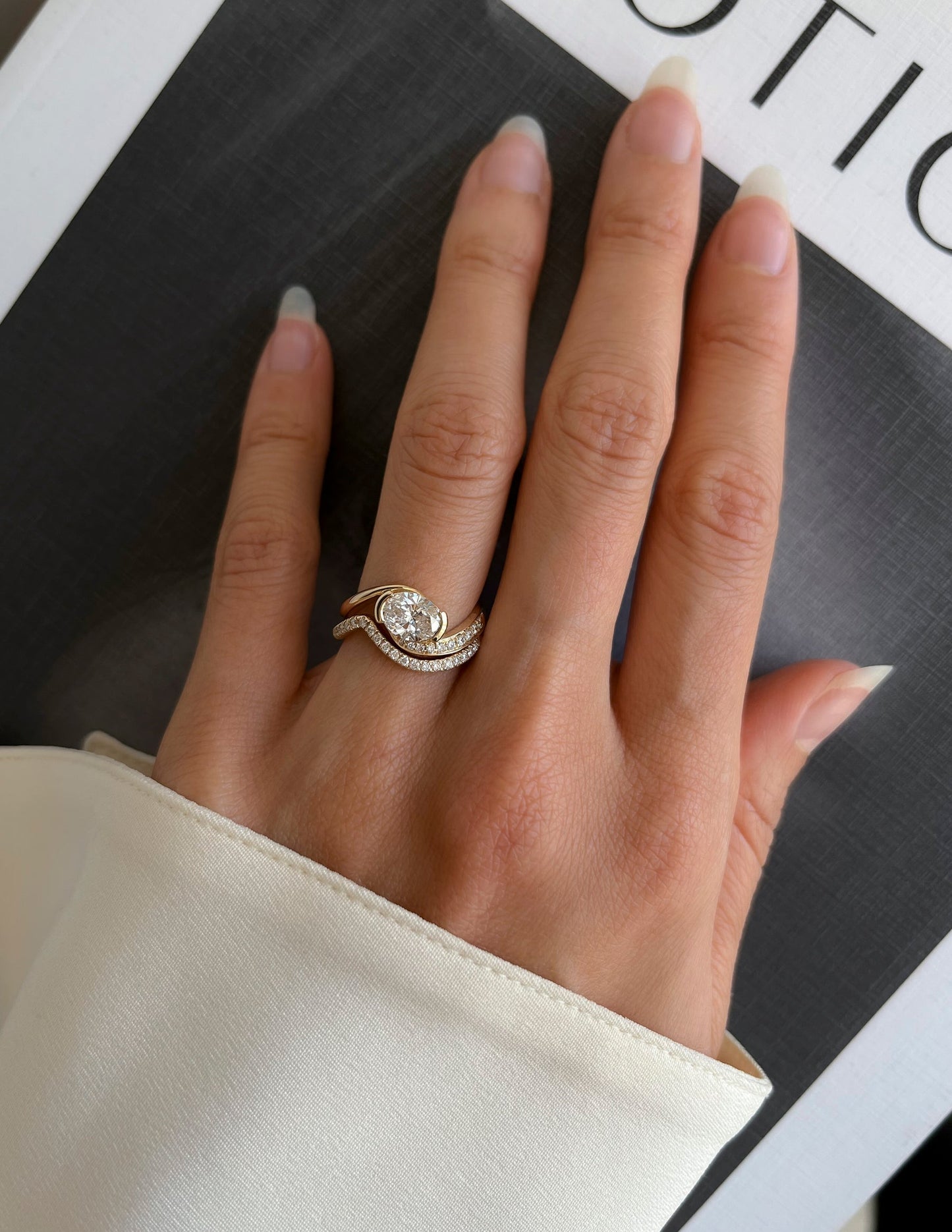 Oval Solitaire Lab Grown Diamond Engagement Ring