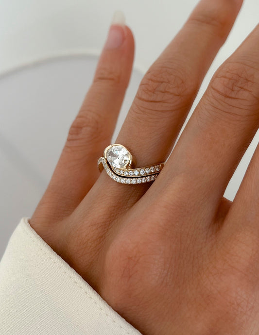 Oval Solitaire Lab Grown Diamond Engagement Ring