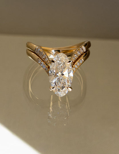 Oval Solitaire Lab Grown Diamond Engagement Ring
