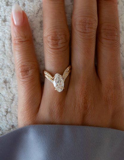 Oval Solitaire Lab Grown Diamond Engagement Ring