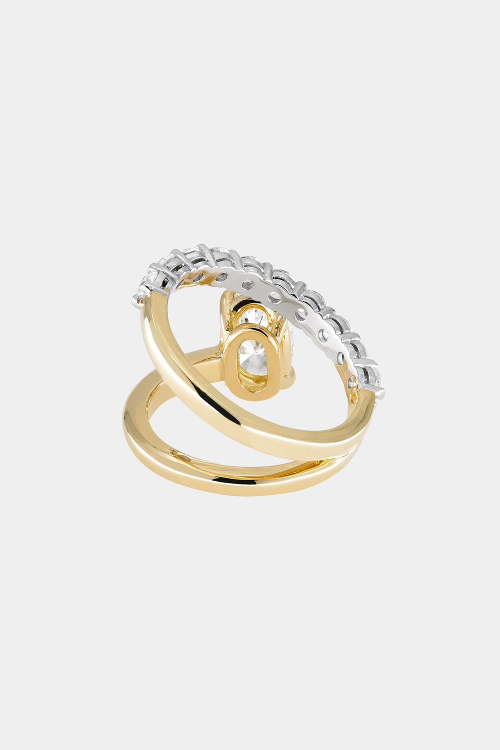 0.40 CT Pear Halo & Pave Lab Grown Diamond Engagement Ring