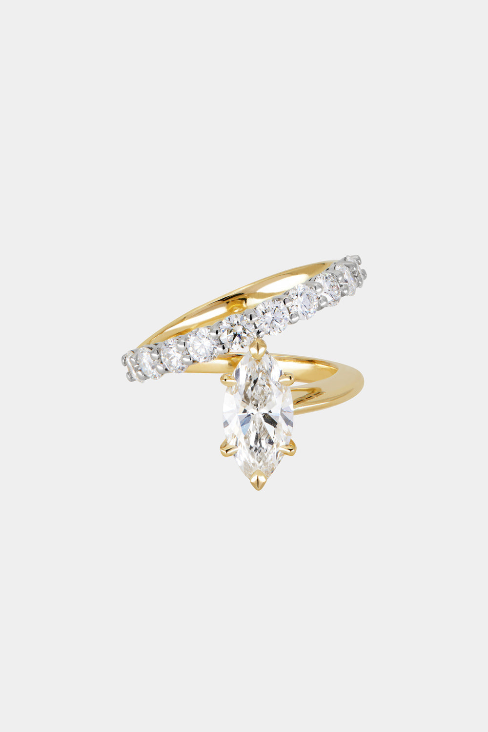 0.40 CT Pear Halo & Pave Lab Grown Diamond Engagement Ring