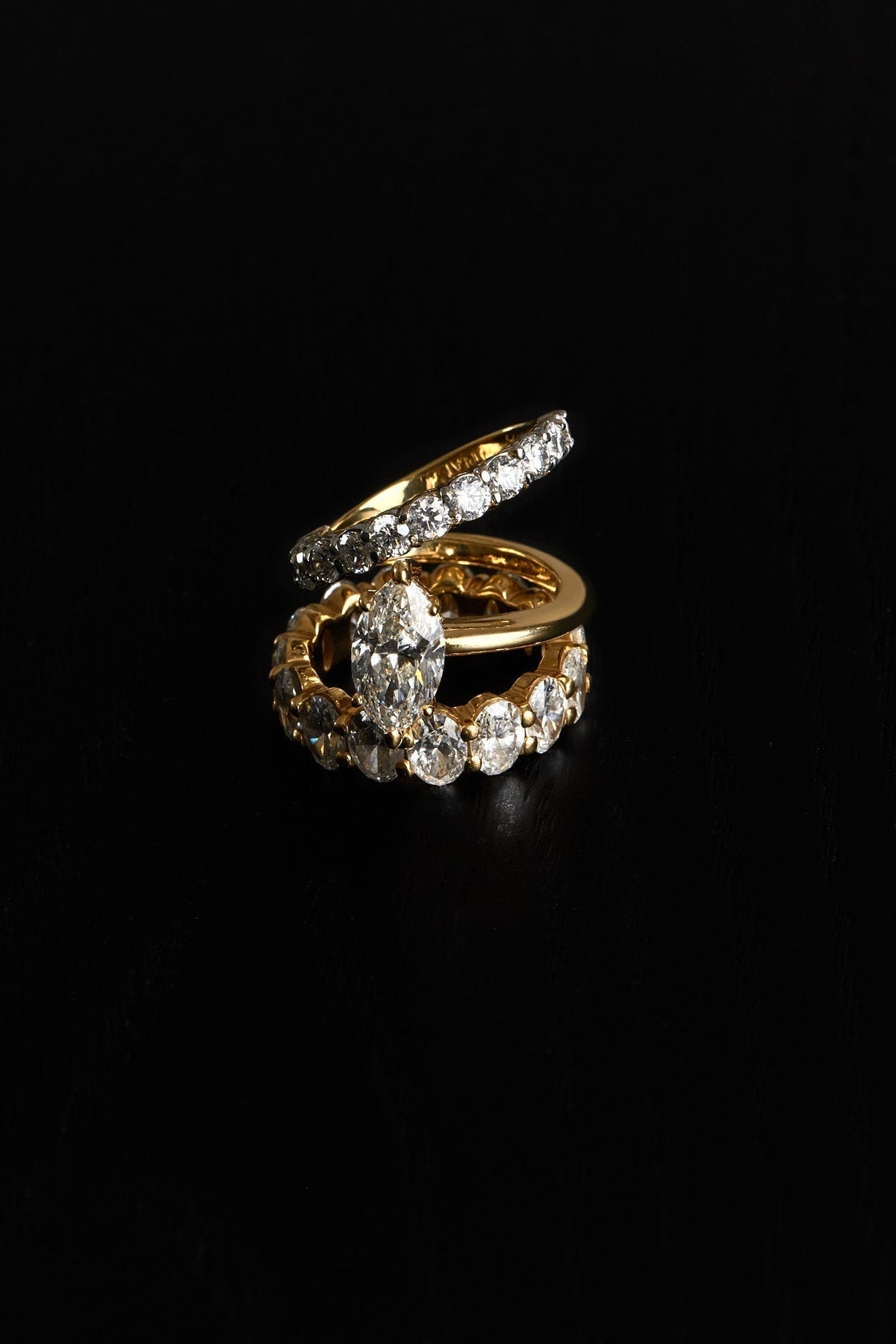 0.40 CT Pear Halo & Pave Lab Grown Diamond Engagement Ring