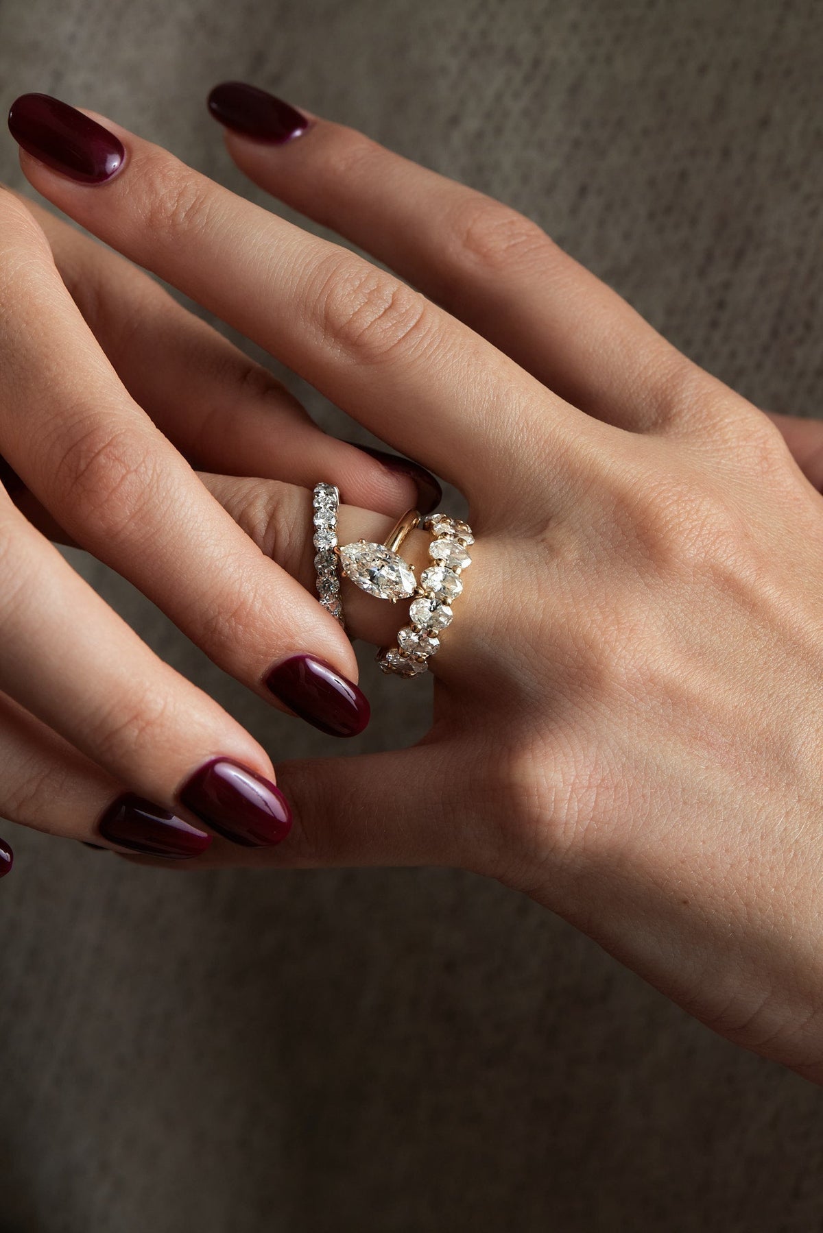 0.40 CT Pear Halo & Pave Lab Grown Diamond Engagement Ring