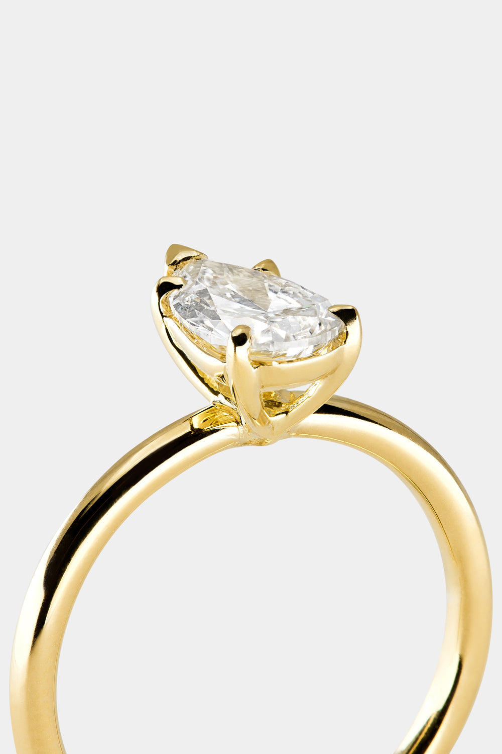 0.40 CT Pear Halo & Pave Lab Grown Diamond Engagement Ring