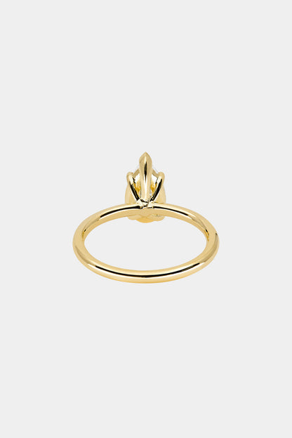 0.40 CT Pear Halo & Pave Lab Grown Diamond Engagement Ring