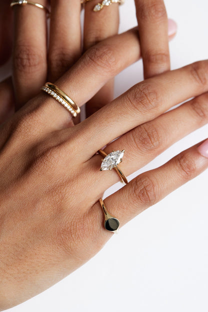 0.40 CT Pear Halo & Pave Lab Grown Diamond Engagement Ring