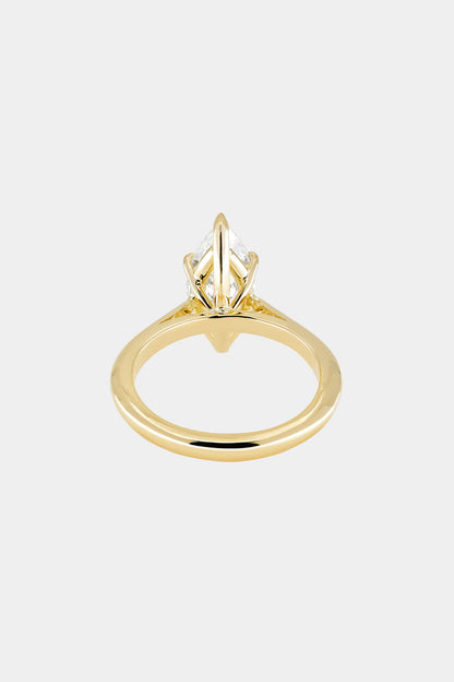 0.40 CT Pear Halo & Pave Lab Grown Diamond Engagement Ring