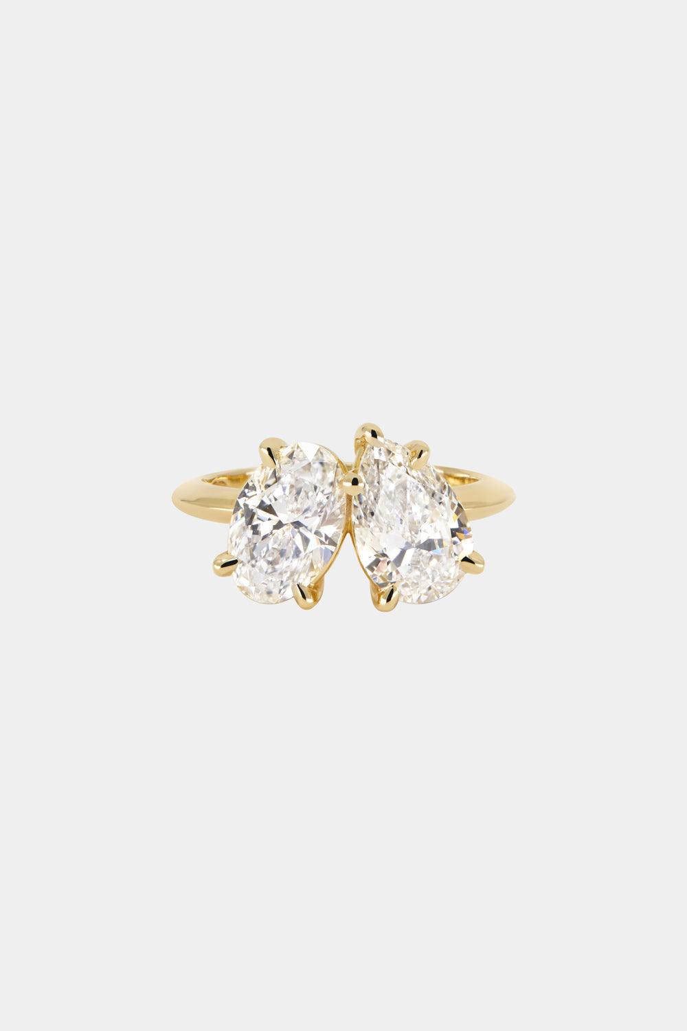 0.40 CT Pear Halo & Pave Lab Grown Diamond Engagement Ring