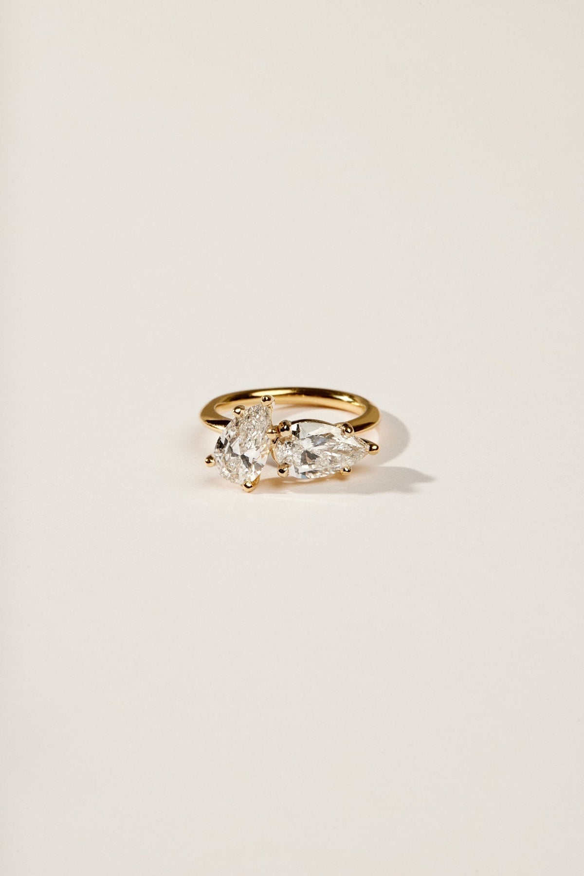 0.40 CT Pear Halo & Pave Lab Grown Diamond Engagement Ring