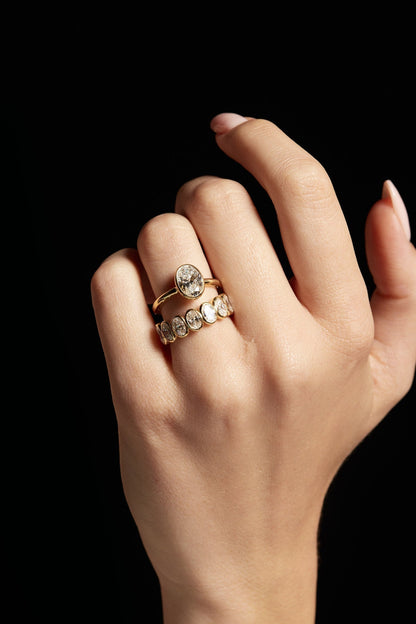 0.40 CT Pear Halo & Pave Lab Grown Diamond Engagement Ring
