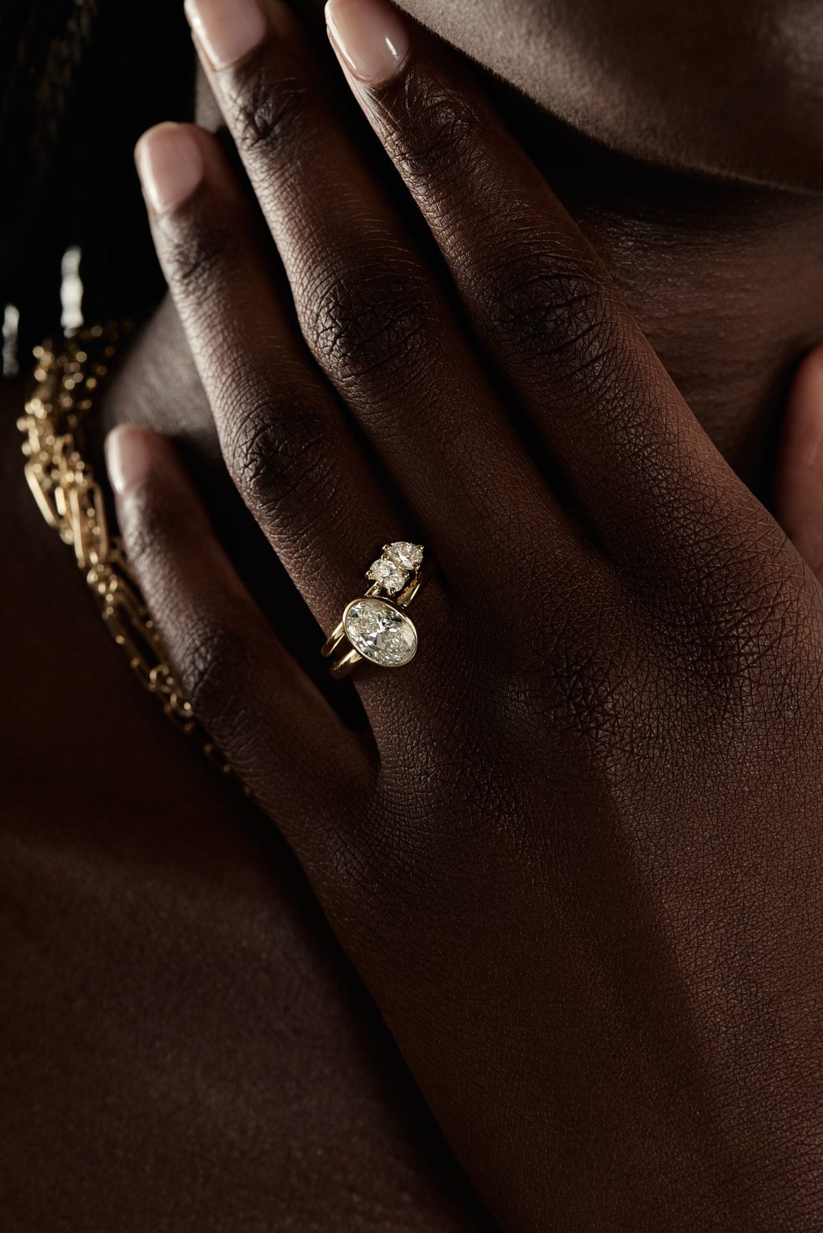 0.40 CT Pear Halo & Pave Lab Grown Diamond Engagement Ring