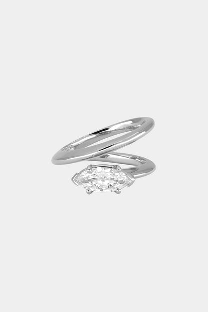 0.40 CT Pear Halo & Pave Lab Grown Diamond Engagement Ring