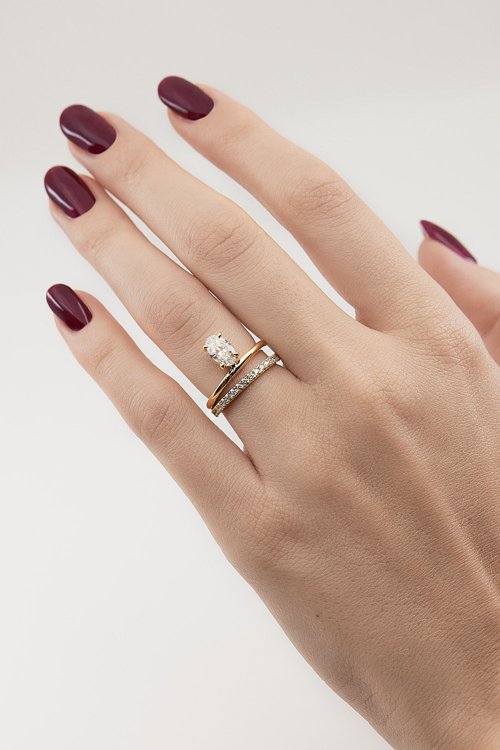 0.40 CT Pear Halo & Pave Lab Grown Diamond Engagement Ring