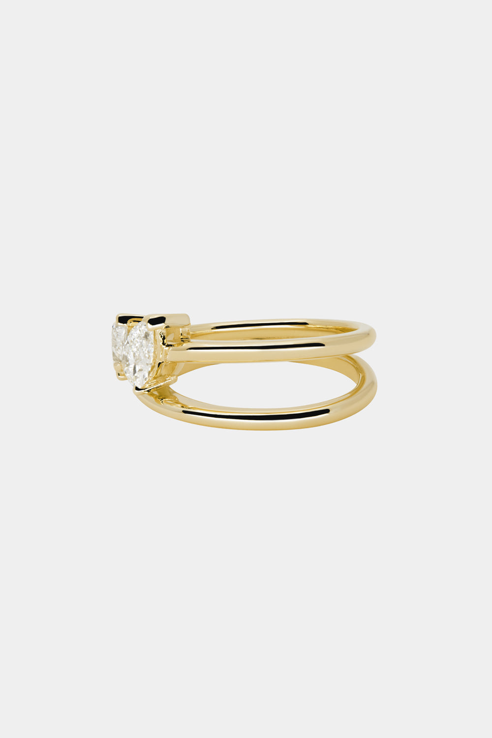 0.40 CT Pear Halo & Pave Lab Grown Diamond Engagement Ring