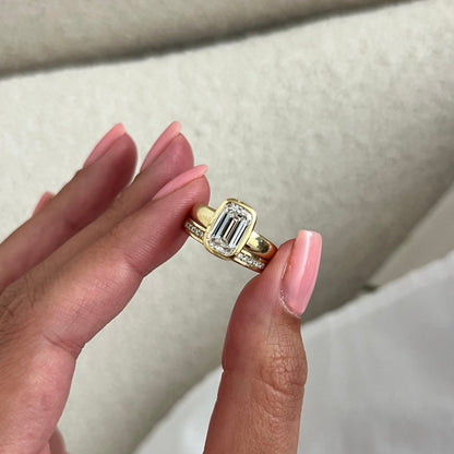 [C_SIZE] [C_Shape] [Style] Lab Grown Diamond Bridal Ring Set