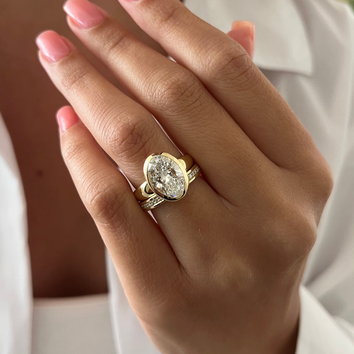 [C_SIZE] [C_Shape] [Style] Lab Grown Diamond Bridal Ring Set