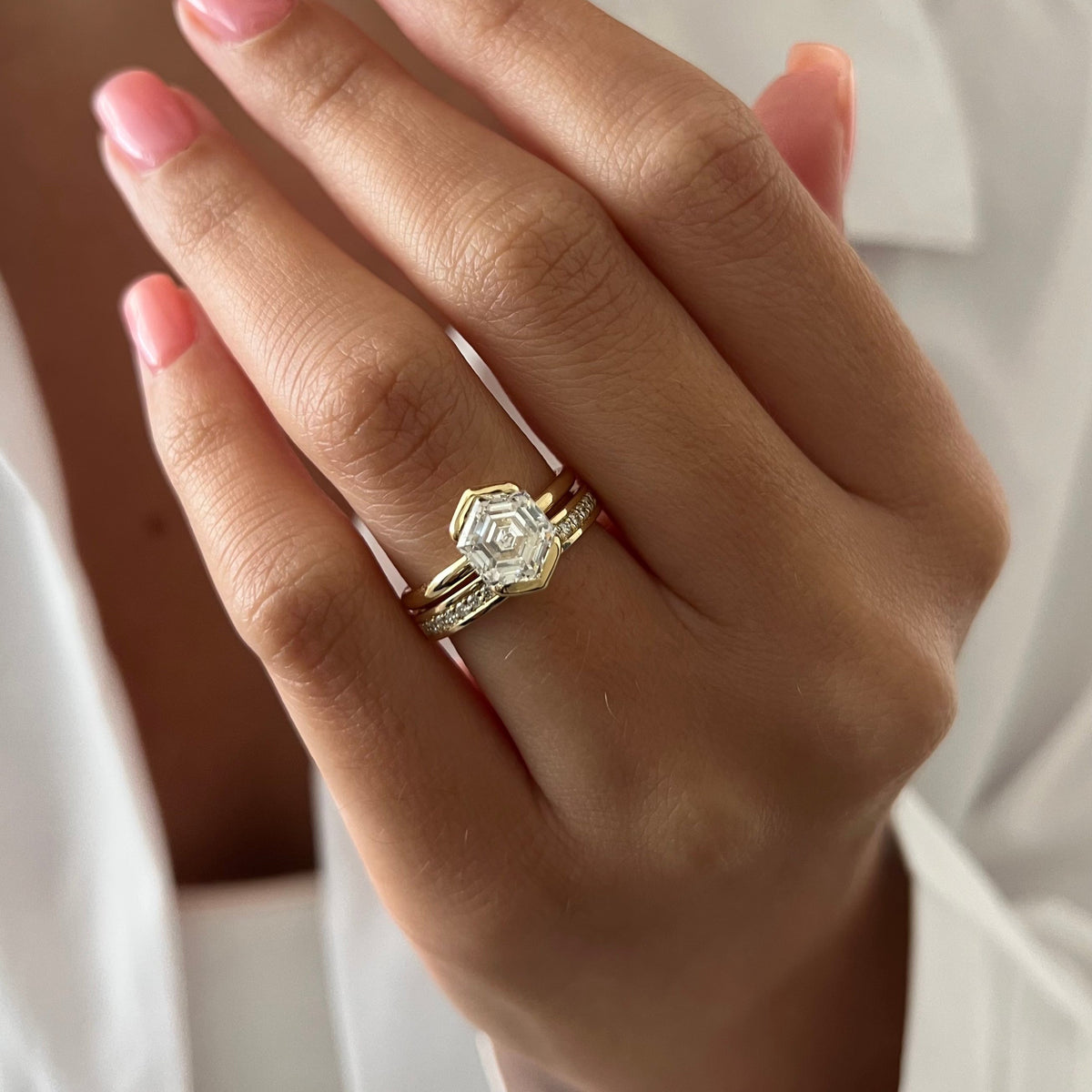 [C_SIZE] [C_Shape] [Style] Lab Grown Diamond Bridal Ring Set